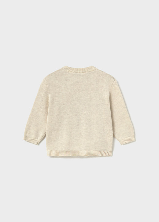 Mayoral Boy Character Intarsia Sweater - Heather Stone (2377-87)