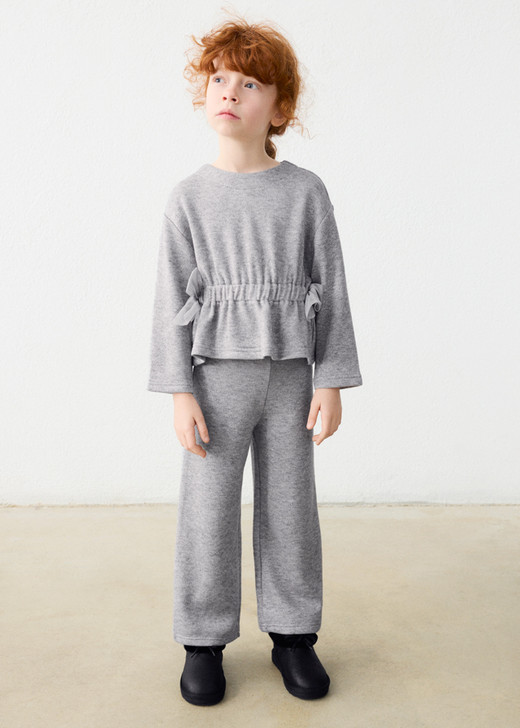 Mayoral Girl Knit Pants Set - Mix Gray (4530-94)