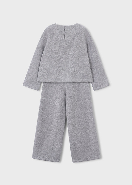Mayoral Girl Knit Pants Set - Mix Gray (4530-94)