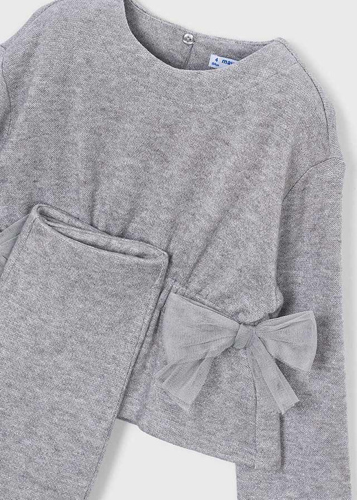 Mayoral Girl Knit Pants Set - Mix Gray (4530-94)