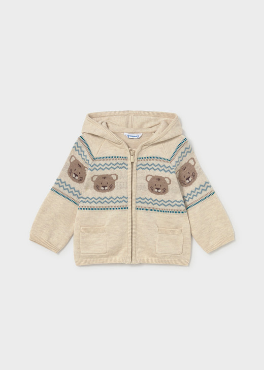 Mayoral Infant Boy Jacquard Knitting Pullover - Heather Stone (2380-73)