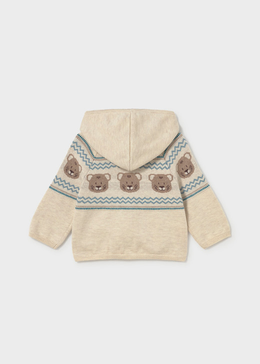 Mayoral Infant Boy Jacquard Knitting Pullover - Heather Stone (2380-73)