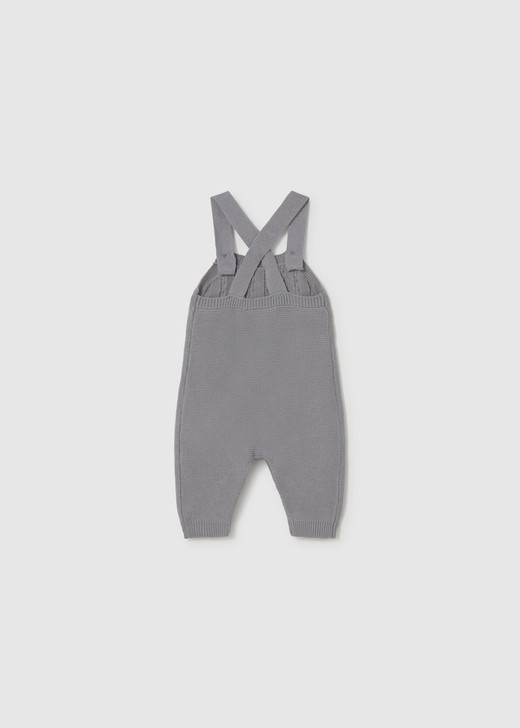 Mayoral Infant Boy Knit Dungarees Set - Ash (2609-28)