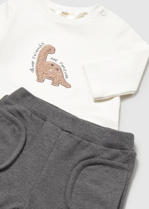 Mayoral Infant Boy 3 Piece Tracksuit - Bright Coal (2671-46)