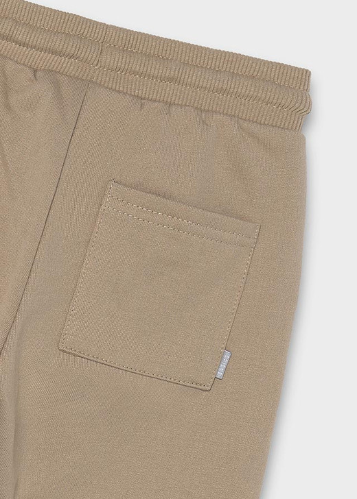Mayoral Infant Boy Basic Cuffed Fleece Trousers - Hazelnut (704-50)