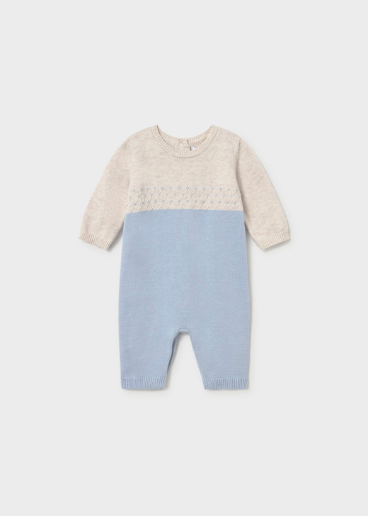 Mayoral Infant Boy Tricot Romper - Sky (2601-18)