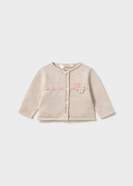 Mayoral Infant Girl 3 Knit Piece Set - Heather Baby Rose (2516-36)