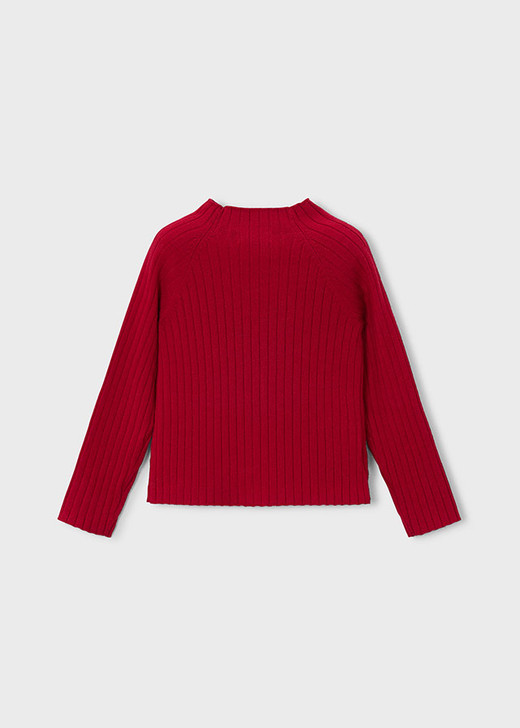 Mayoral Girl Knit Mockneck - Red (4026-070)