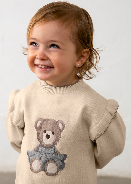 Mayoral Girl Knit Pants Set - brown vi (2557-032)