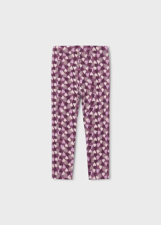 Mayoral Girl Knit Printed Leggings - Violet (4701-070)