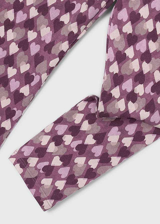 Mayoral Girl Knit Printed Leggings - Violet (4701-070)