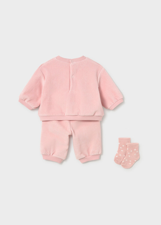 Mayoral Girl Tracksuit with Socks - Baby Rose (2654-056)