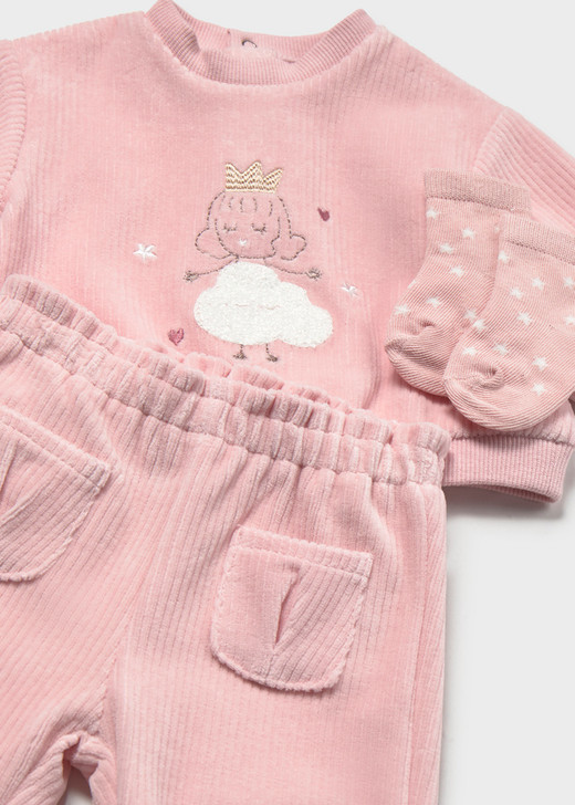 Mayoral Girl Tracksuit with Socks - Baby Rose (2654-056)