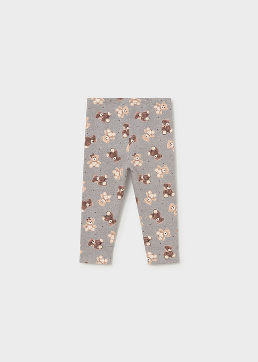 Mayoral Girl Printed Fleece Leggings - Heather gr (2779-064)