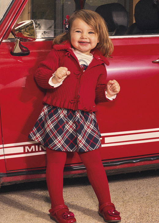 Mayoral Girl Plaid Skirt Set - Navy (2953-046)