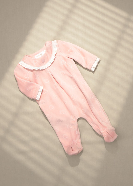 Mayoral Girl Velour Dressy Pajamas - Baby Rose (2749-067)