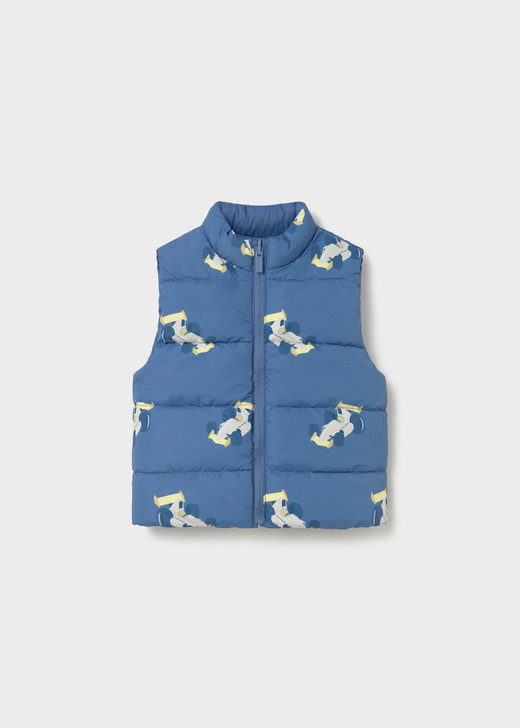 Mayoral Infant Boy Reversible Vest - Indigo (2378-92)