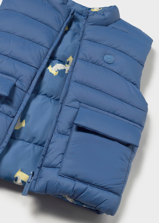 Mayoral Infant Boy Reversible Vest - Indigo (2378-92)