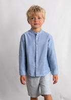 Mayoral - 2pc Linen Suiting Bermuda Set Indigo 3216