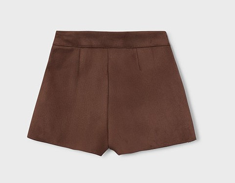 Mayoral Girl Faux-Suede Shorts - Chestnut (4228-39)