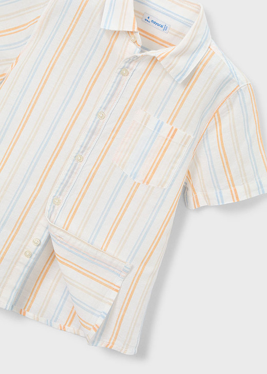 Mayoral - Linen S/s Shirt Peach 3112