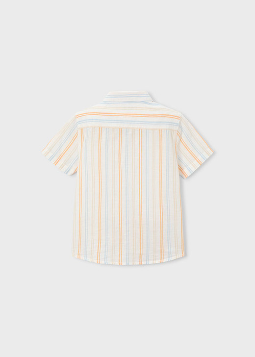 Mayoral - Linen S/s Shirt Peach 3112