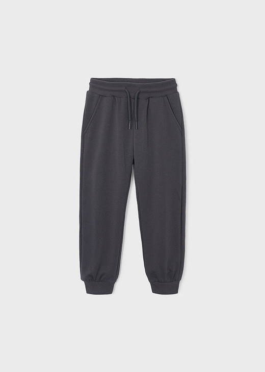 Mayoral - Basic cuffed fleece pants Coal 742
