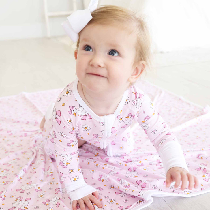 Caden Lane - Silly Goose Convertible Zip Romper | Pink