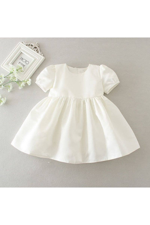Baby Girl 3-Piece Lace Christening Gown with Matching Bonnet