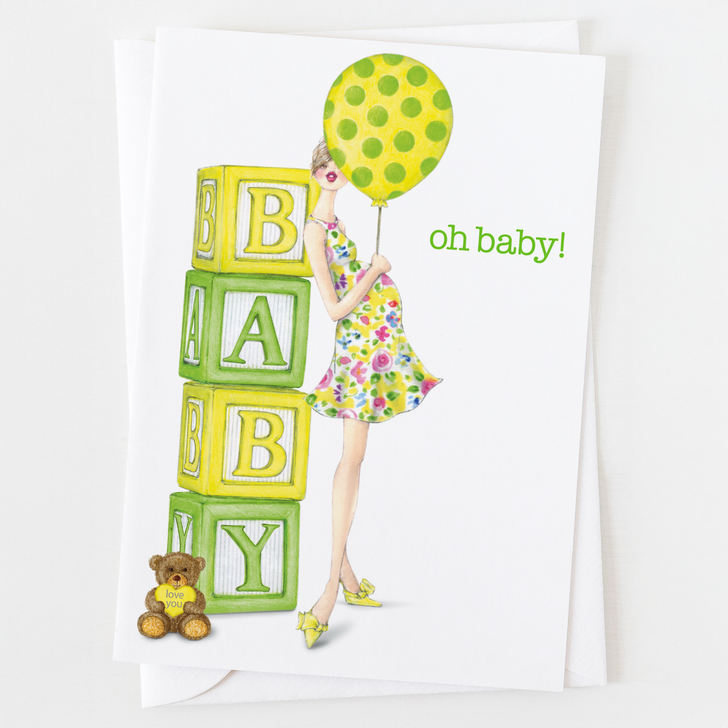 Oh Baby Mom To Be Greeting Card C_1101