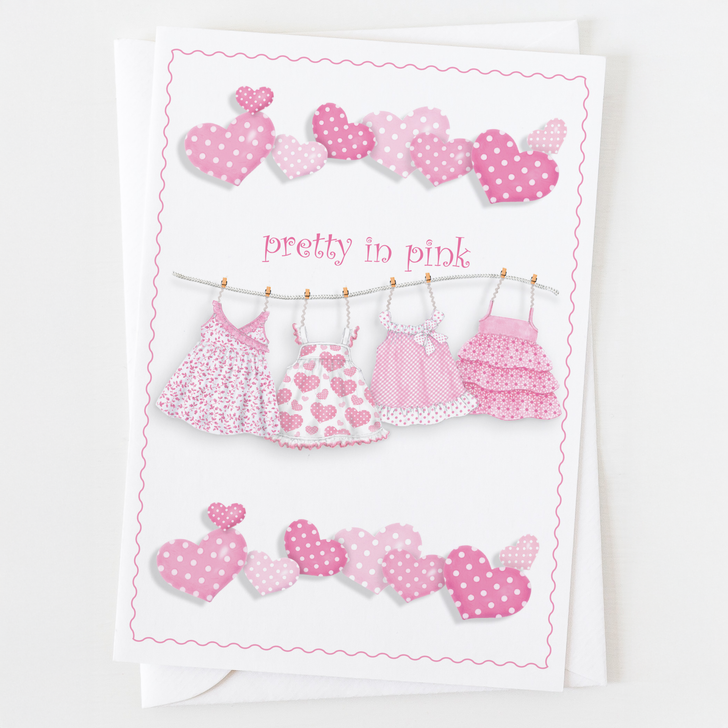 Pretty in Pink Baby Greeting Card C_2001