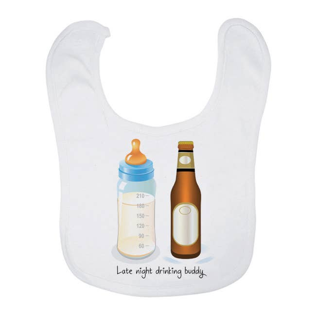 Baby Bib - Late night drinking buddy