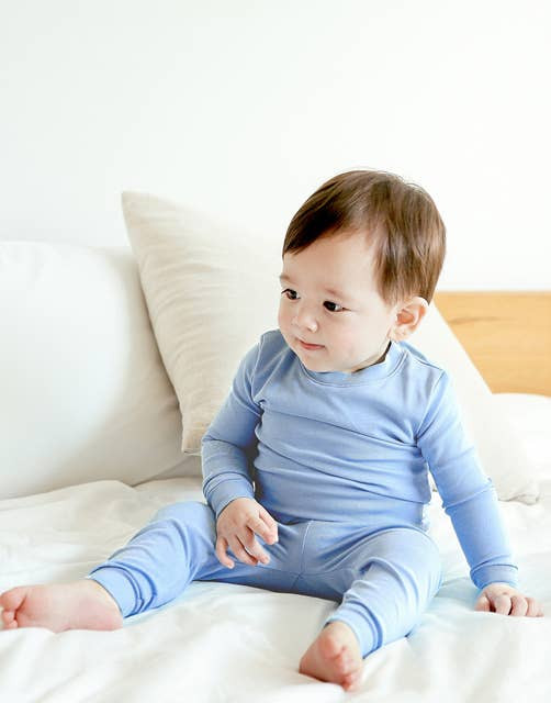 Daily Sky Cotton Long Sleeve PJs