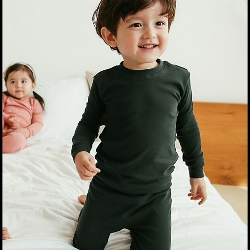 Daily Cotton Boys Girls Long Sleeve PJs
