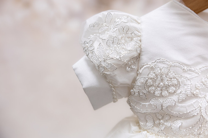 Piccolo Bacio - Couture Christening Gown - Carmela - White Silk