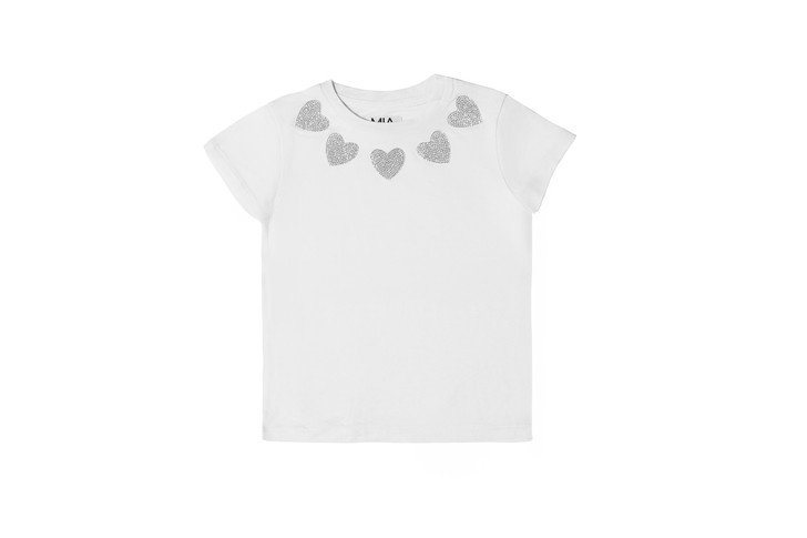 Mia NY Neckline Tee White SW-246