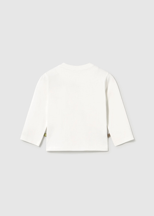 Mayoral Boy Long Sleeve T-shirt Play Print - Ivory (2004-065)