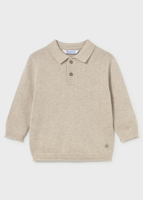 Mayoral Boy Polo Sweater - Oat (2376-064)