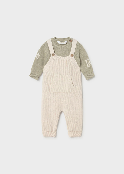 Mayoral Boy Knit Dungarees Set - Laurel Mar (2603-023)