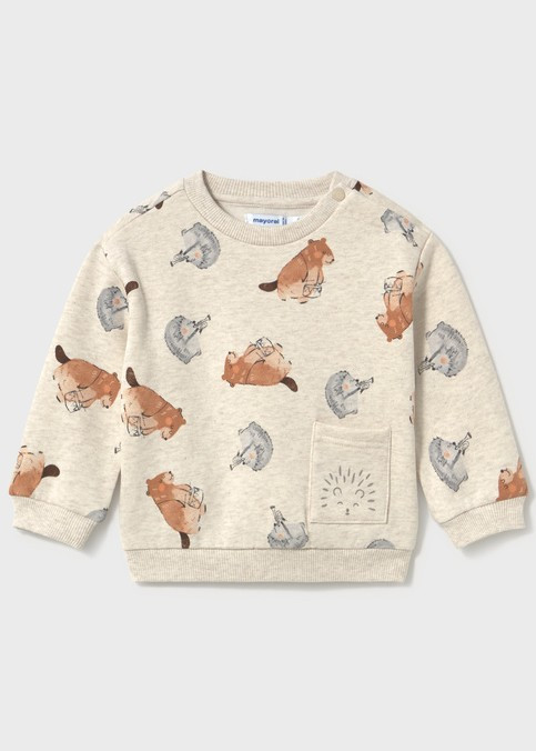 Mayoral Boy Patterned Pullover - tofu (2416-096)
