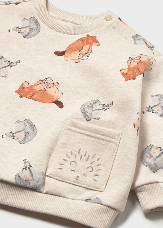 Mayoral Boy Patterned Pullover - tofu (2416-096)