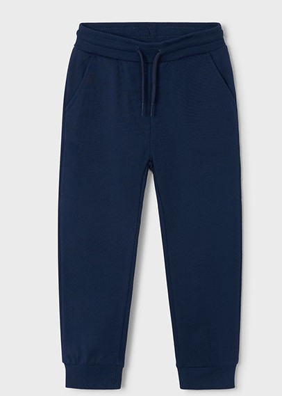 Mayoral Boy Basic Cuffed Fleece Trousers - Blue (725-060)