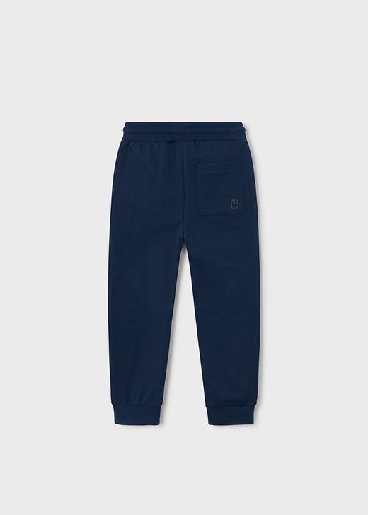 Mayoral Boy Basic Cuffed Fleece Trousers - Blue (725-060)