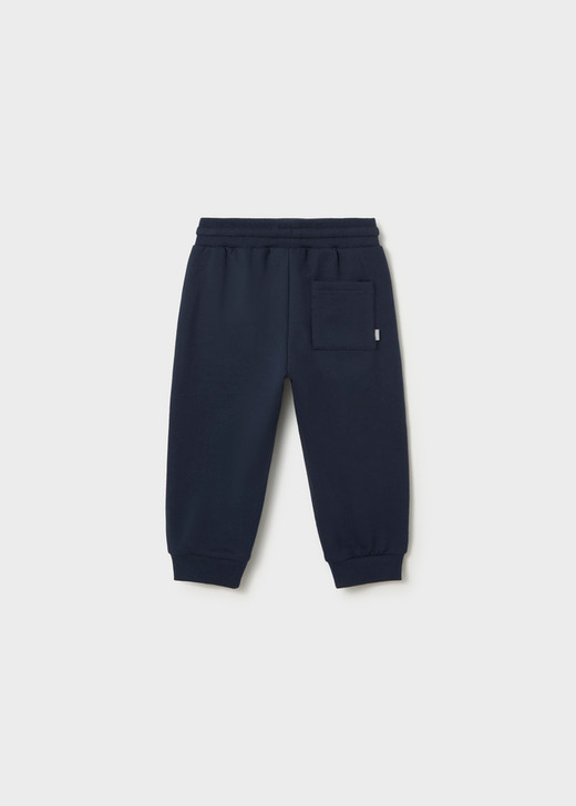 Mayoral Boy Basic Cuffed Fleece Trousers - Blue (704-055)