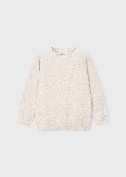 Mayoral Boy Basic Cotton Jumper with Round Neck - H. Stone (323-019)