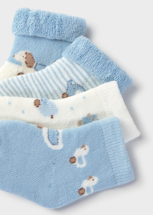 Mayoral 4pc Set Socks - Sky (9107-080)