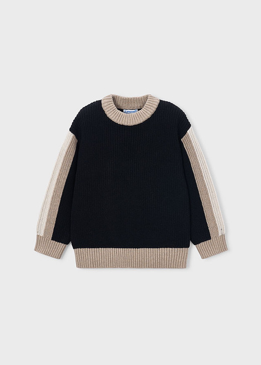 Mayoral Boy Contrast-detail Sweater - Black (4310-018)