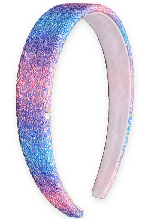 Rainbow - Tapered Chunky Glitter Headband
