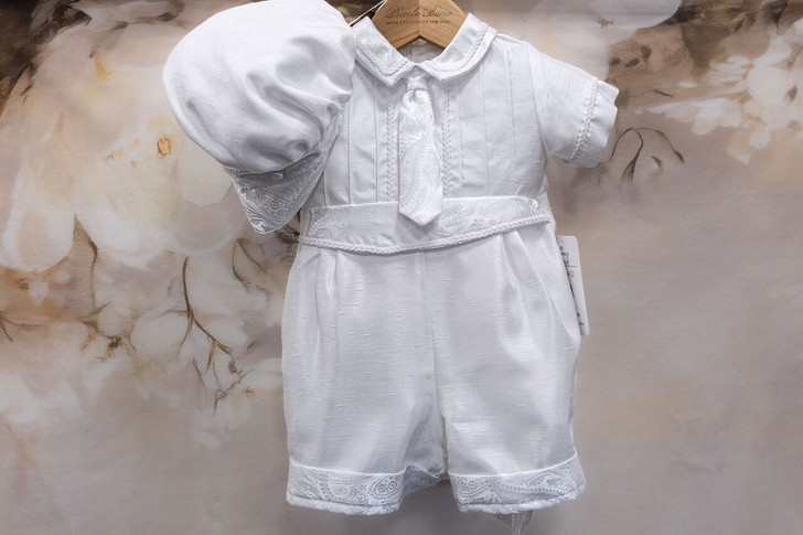 Piccolo Bacio - Boys Couture Christening Suit - Manuel in Shantung