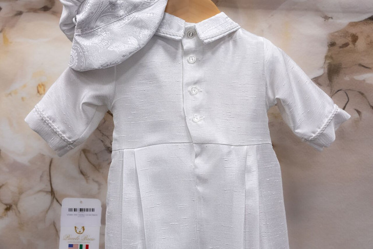 Piccolo Bacio - Boys Couture Christening Suit - Mario in Shantung